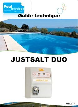 JUSTSALT DUO - Guide technique - POOL TECHNOLOGIE