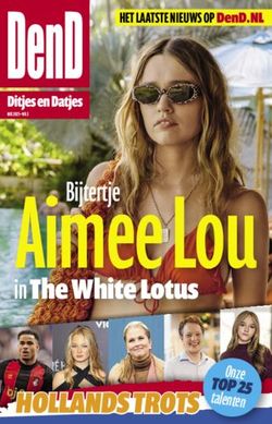 HOLLANDS TROTS in The White Lotus - Onze - Ditjes en Datjes