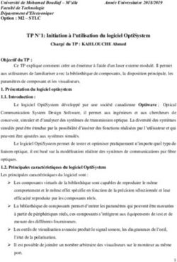 TP N 1: Initiation &agrave; l'utilisation du logiciel OptiSystem - Universit&eacute; de M'sila