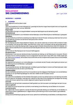 REGLEMENT SNS ZAKENREKENING