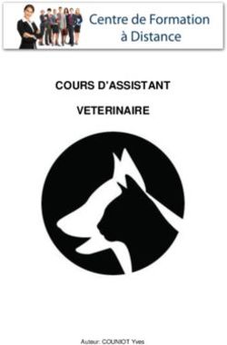 COURS D'ASSISTANT VETERINAIRE