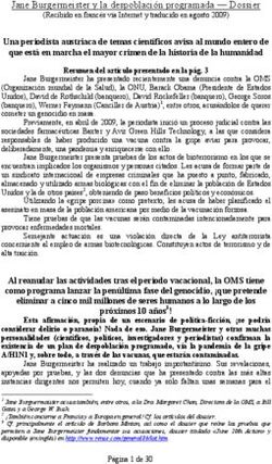 Jane Burgermeister y la despoblaci&oacute;n programada Dossier