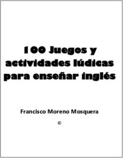 100 Juegos y actividades l&uacute;dicas para ense&ntilde;ar ingl&eacute;s - Francisco Moreno Mosquera