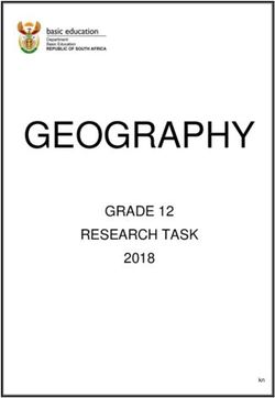 GEOGRAPHY GRADE 12 RESEARCH TASK 2018