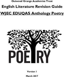 English Literature Revision Guide WJEC EDUQAS Anthology Poetry - Outwood Grange Academies Trust